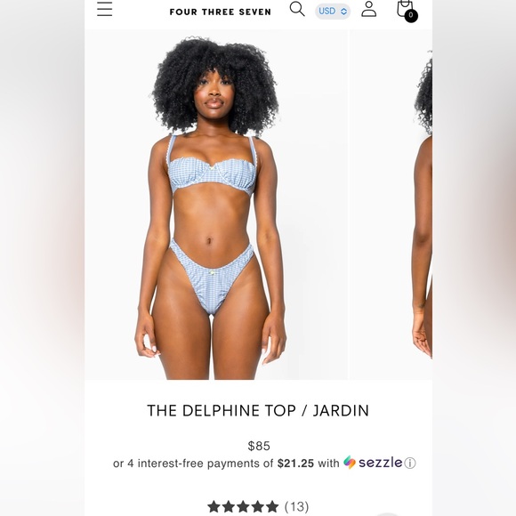 THE CAMILLE TOP BOTTOMS / JARDIN - Picture 2 of 3